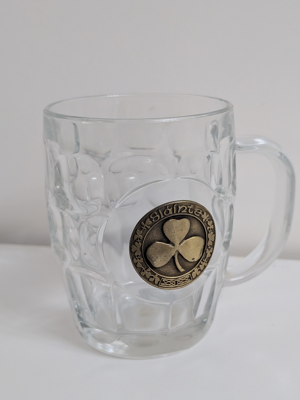 Robert Emmet Co. Metal Slainte Shamrock Irish Beer Mug Tankard
